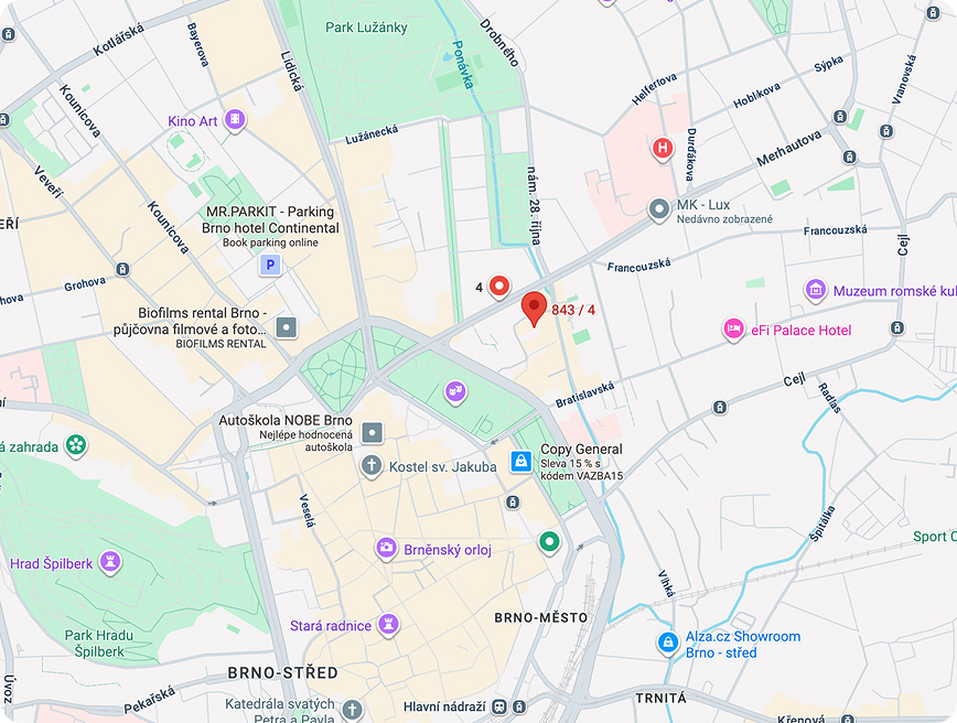 Mapa adresy firmy